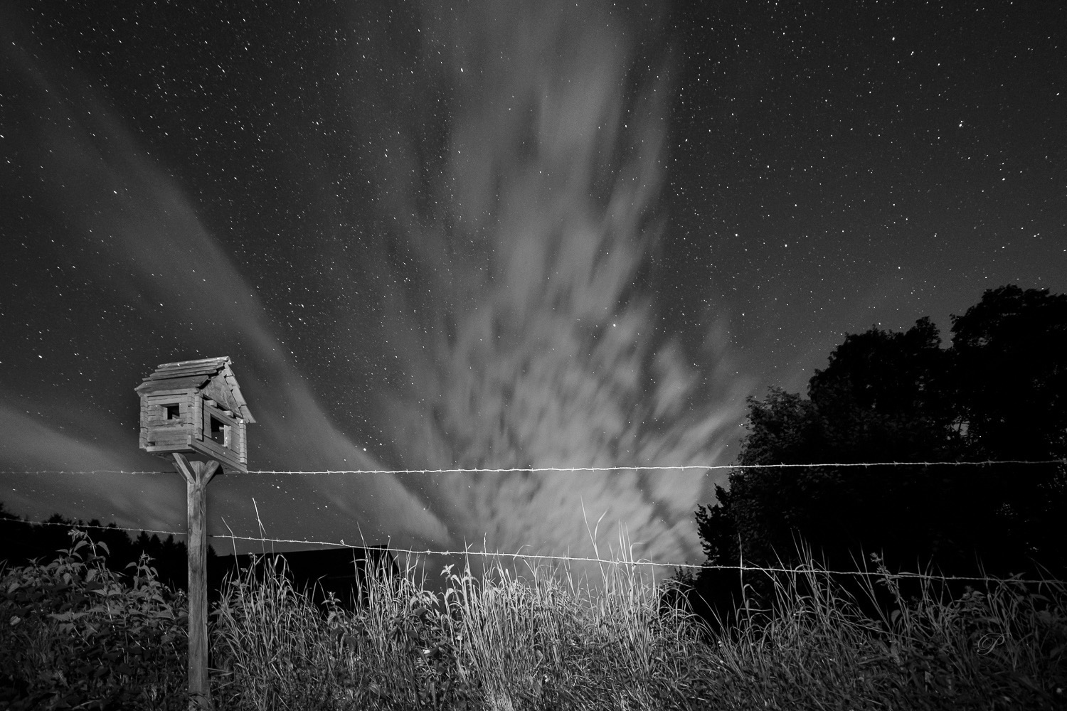 De magie van sterren - lichtschilderij